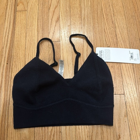 Alo yoga Cashmere Jet Set Bra navy size small - Picture 3 of 4